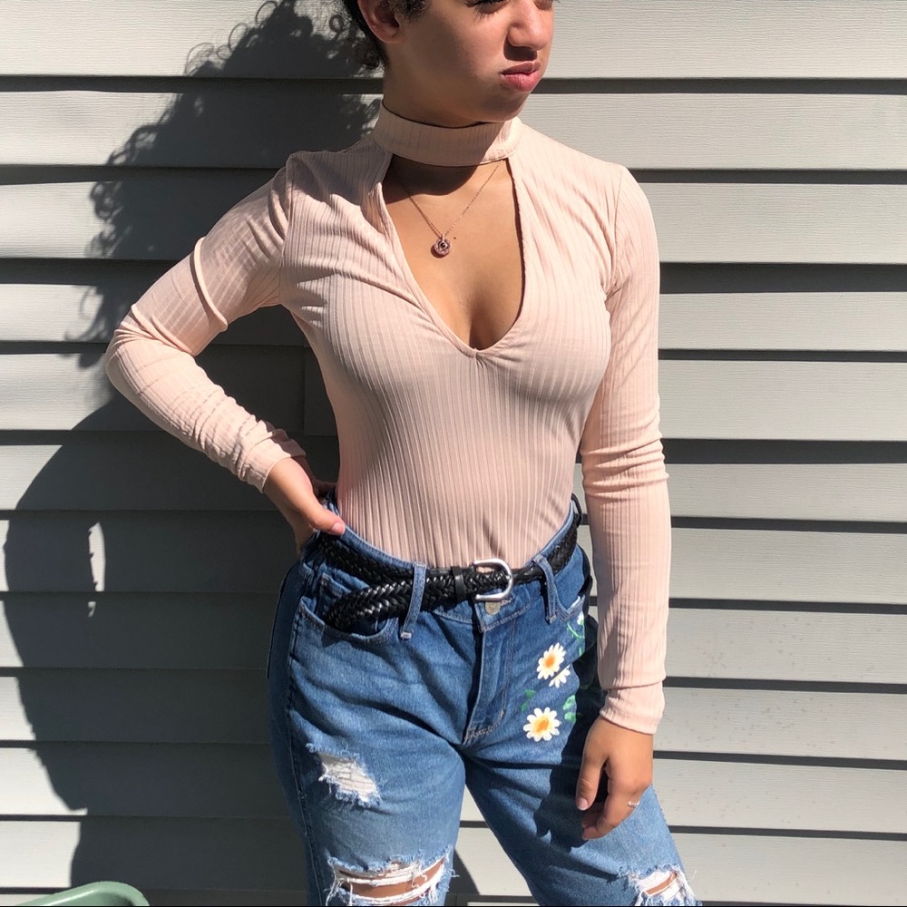 Pink Long Sleeve Bodysuit